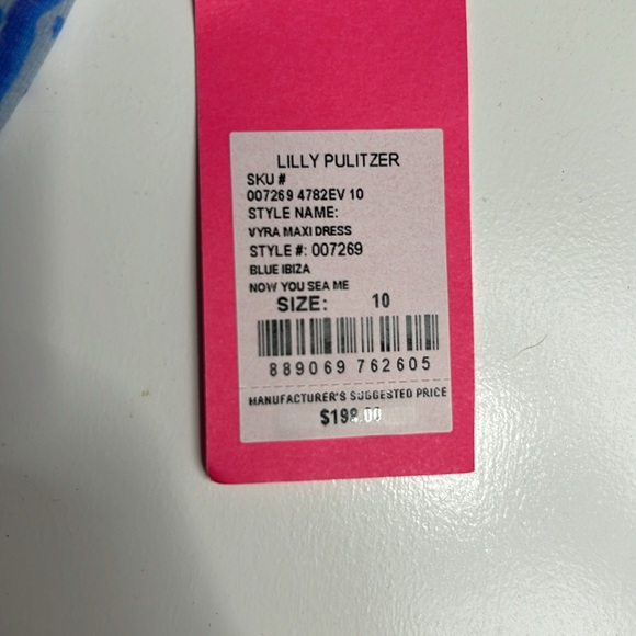 NWT Lilly Pulitzer Vyra Maxi Dress in Blue Ibiza - Picture 4 of 4